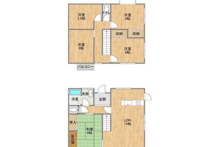 梅ノ木団地の間取り図