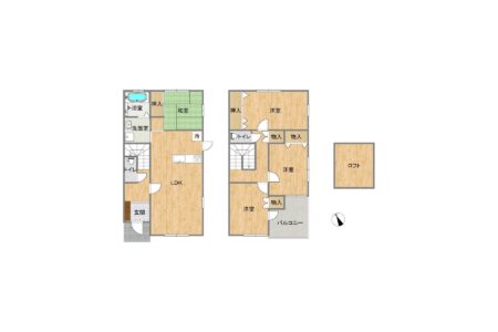 シンフォニータウン妙見の4LDK間取り図